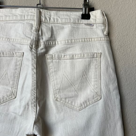 MOTHER The Insider Ankle Fray in Natural Size 28 - Picture 5 of 7